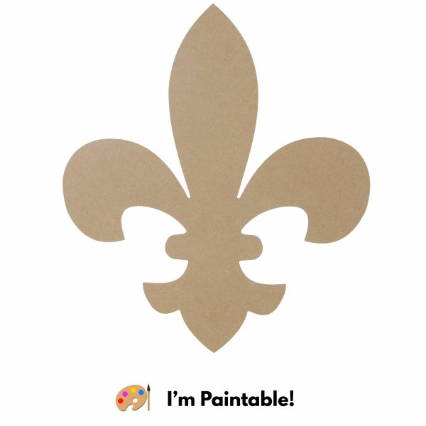 16  Wooden Fleur De Lis Decoration: Natural Online Sale