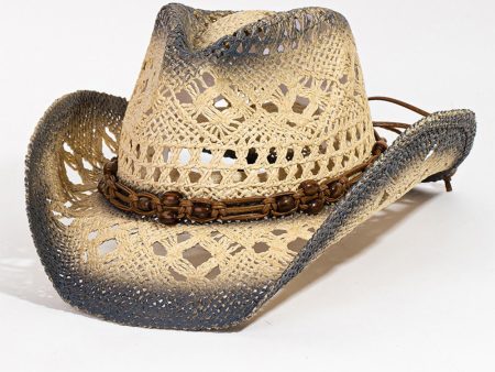 Fame Cutout Rope Strap Wide Brim Hat Online Hot Sale