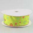 2.5  Glitter Dots Ribbon: Lime Red (50 Yards) Discount