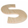 12  Natural Wood Letter: S Online Sale