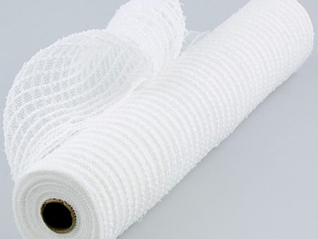 21  Snowdrift Deco Mesh: White (10 Yards) Online Hot Sale