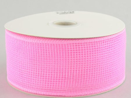 2.5  Poly Deco Mesh Ribbon: Light Pink Fashion