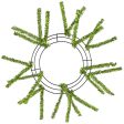 10-20  Tinsel Work Wreath Form: Metallic Lime Green Cheap