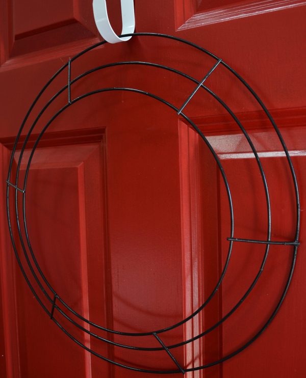 15  Round Wire Wreath Form: Black Online Sale