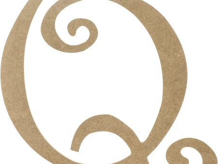 14  Decorative Wooden Curly Letter: Q For Discount