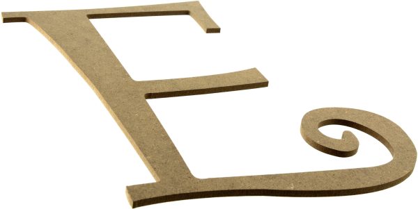 14  Decorative Wooden Curly Letter: E Supply