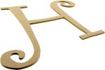 14  Decorative Wooden Curly Letter: H For Cheap