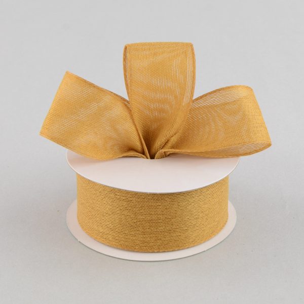 1.5  Classic Faux Jute Ribbon: Golden Wheat (10 Yards) Hot on Sale