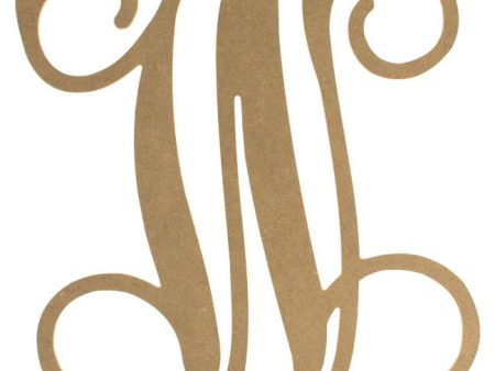 12  Wood Letter Vine Monogram: W For Discount