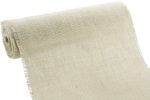 14  Burlap Fabric Roll With Fringed Edge: Ivory(10 Yards) Online now