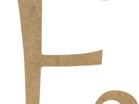 14  Decorative Wooden Curly Letter: E Supply