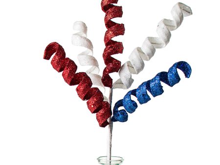 16  Frizzy Curly Pick: Red, White & Blue Online Hot Sale