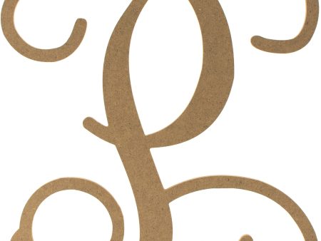 12  Wood Letter Vine Monogram: P For Cheap