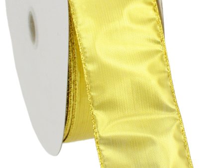 2.5  Gold Lamé Ribbon (50 Yards) For Discount