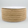 2.5  Poly Jute Deco Mesh Ribbon: Natural (25 Yards) Supply