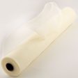 21  Poly Deco Mesh: 2-Tone Cream & White Supply