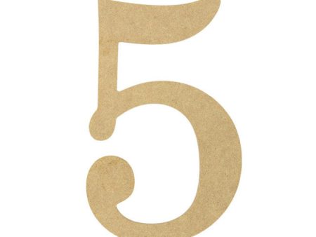 10  Decorative Wood Number: 5 on Sale