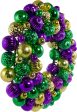 16  Mardi Gras Ball Wreath: Antique Purple, Gold & Green Discount