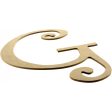 14  Decorative Wooden Curly Letter: G Sale