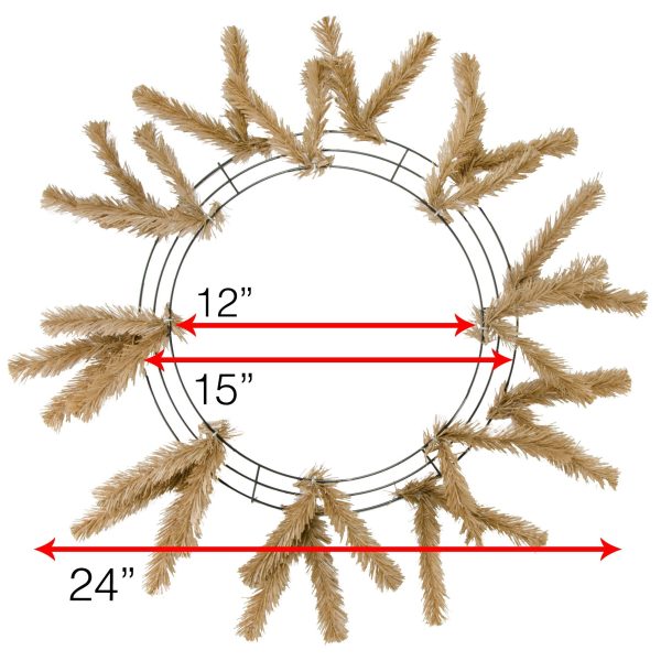 15-24  Work Wreath Form: Burlap For Discount