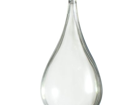 130MM Clear Plastic Fillable Teardrop Ornament on Sale