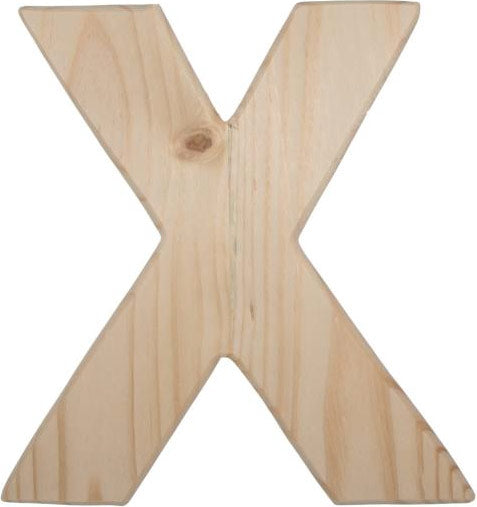 12  Natural Wood Letter: X Online Sale