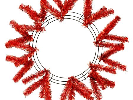 15-24  Work Wreath Form: Metallic Dark Red Online