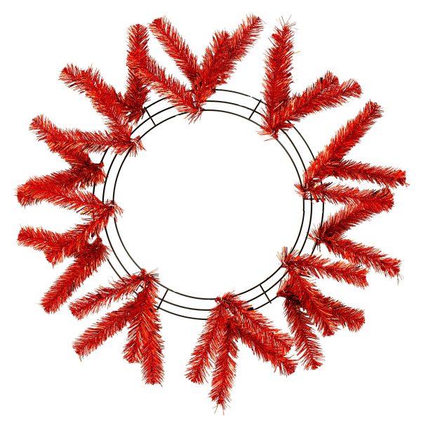 15-24  Work Wreath Form: Metallic Dark Red Online