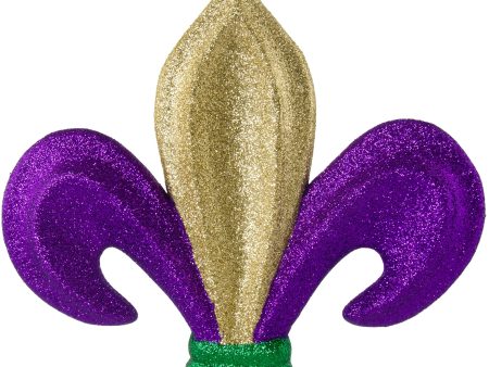 13  Metallic Glitter Fleur De Lis Decoration: Mardi Gras Online Sale