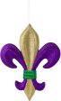 13  Metallic Glitter Fleur De Lis Decoration: Mardi Gras Online Sale