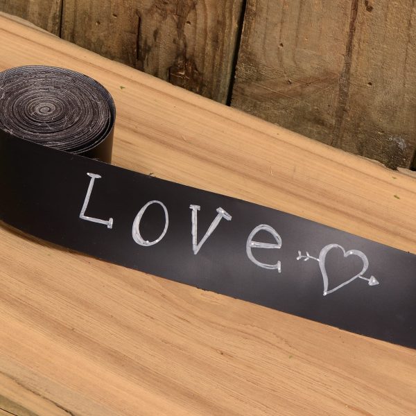 2.5  Black Vinyl Chalkboard Ribbon (10 Yards) on Sale