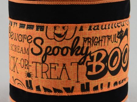 4  Velvet & Canvas Halloween Ribbon (10 Yards) on Sale