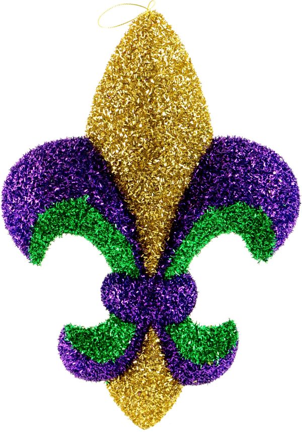 13.75  PGG Tinsel Fleur De Lis Decoration Supply