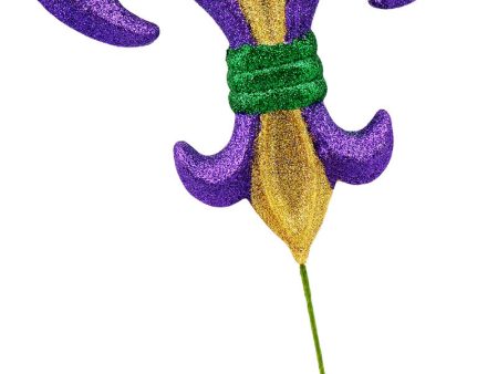 PGG Glitter Fleur de Lis Pick: 10  For Discount