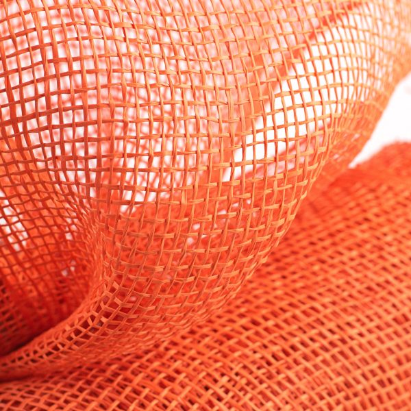 10  Poly Burlap Mesh: Orange For Cheap