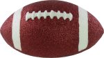 11  Football Accent: Metallic Glitter Maroon & White Online Sale