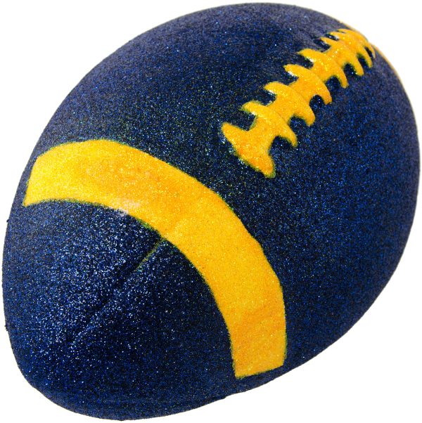 11  Football Accent: Metallic Glitter Navy Blue & Gold Discount