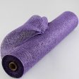 21  Poly Burlap Deco Mesh: Purple Online Sale