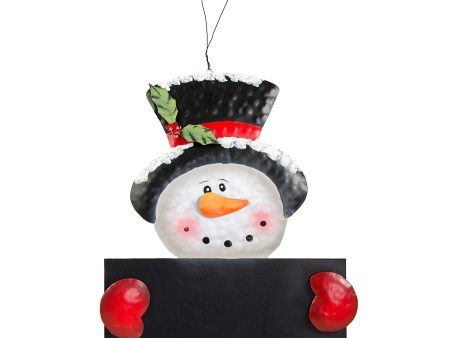 16  Metal Snowman Chalkboard Sign For Cheap