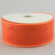 2.5  Poly Deco Mesh Ribbon: Metallic Orange Online Hot Sale