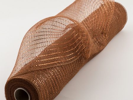 21  Poly Deco Mesh: Metallic Brown & Copper Fashion