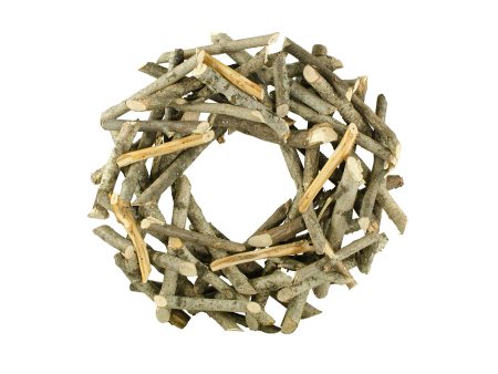 12  Birch Bark Branch Wreath: Natural Hot on Sale