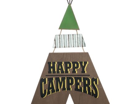 19  Tee Pee Sign: Happy Campers Discount