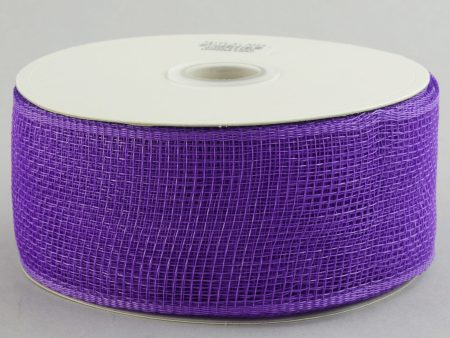 2.5  Poly Deco Mesh Ribbon: Purple on Sale