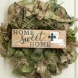 15  Wooden Sign: Home Sweet Louisiana For Sale