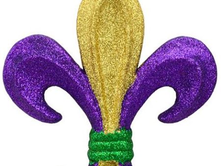 10  PGG Glitter Fleur de Lis Ornament Supply