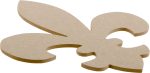 10  Wooden Fleur De Lis Decoration: Natural Hot on Sale