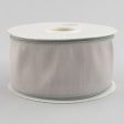 2.5  Faux Dupioni Ribbon: Silver Grey (25 Yard Roll) Online now