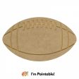 11  Decorative Wooden Football: Natural Supply