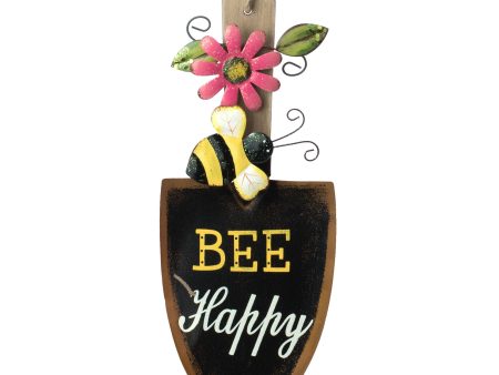 13.5  Bee Happy Shovel Sign on Sale